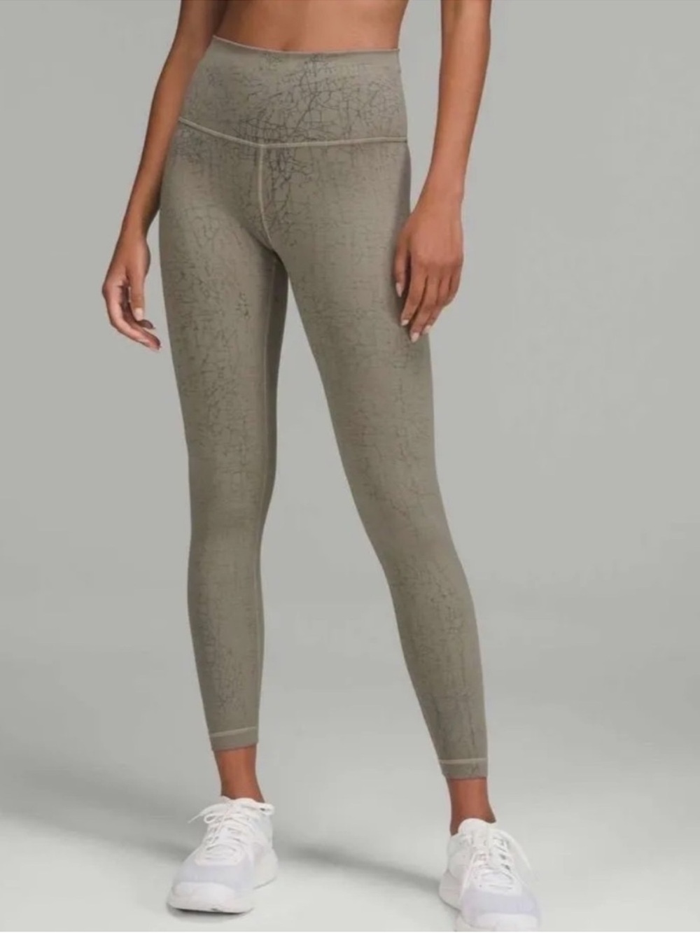 Lululemon Wunder Train High-Rise Tight 25” Thread Dye Rover Black